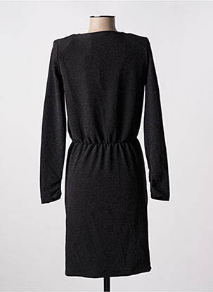 Robe mi-longue manches longues manches longues noir B.YOUNG femme