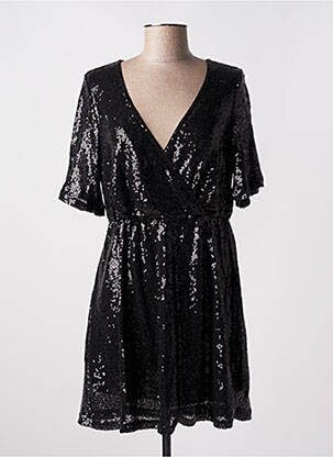 Robe courte coupe évasée manches courtes noir VERO MODA femme