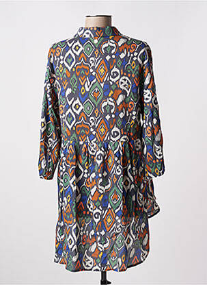 Robe courte manches 3/4 manches 3/4 gris LOLA ESPELETA femme