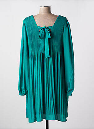 Robe mi-longue manches longues manches longues vert VERO MODA femme
