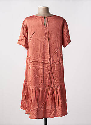 Robe mi-longue manches longues manches longues orange PAKO LITTO femme