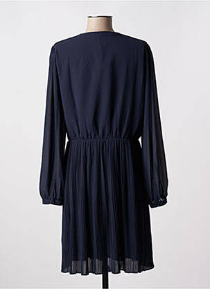 Robe mi-longue manches longues manches longues bleu RUE MAZARINE femme