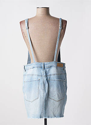 Robe courte coupe cintrée fines bretelles bleu BLEND SHE femme
