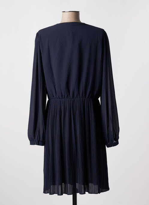Robe mi-longue manches longues manches longues bleu RUE MAZARINE femme