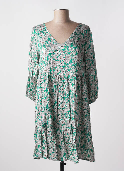 Robe courte vert PAKO LITTO pour femme