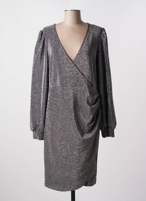 Robe mi-longue gris B.YOUNG pour femme