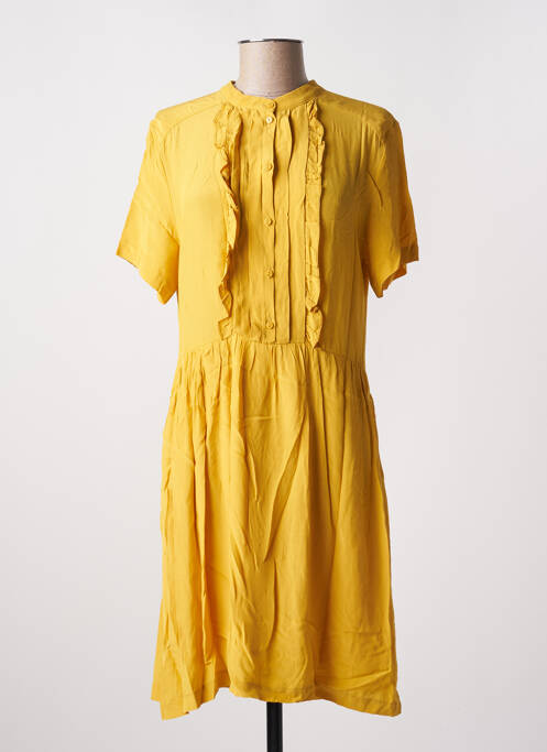 Robe mi-longue jaune ARTLOVE pour femme