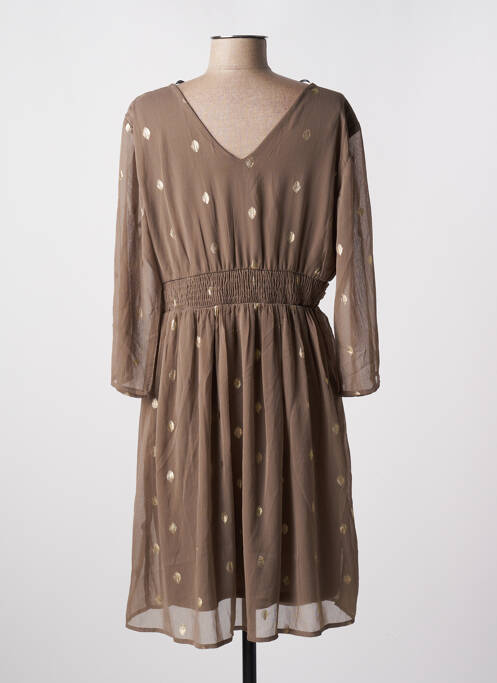 Robe mi-longue marron VERO MODA pour femme