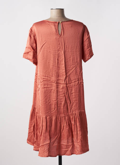 Robe mi-longue orange PAKO LITTO pour femme