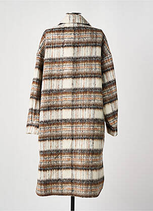 Manteau long coupe droite sans capuche marron VERO MODA femme