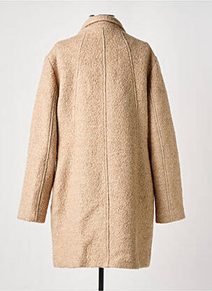 Manteau long coupe droite sans capuche beige B.YOUNG femme