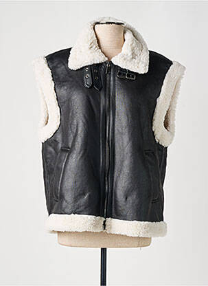 Veste casual tissage suedine noir B.YOUNG femme