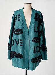 Gilet manches longues stretch bleu ARTLOVE femme