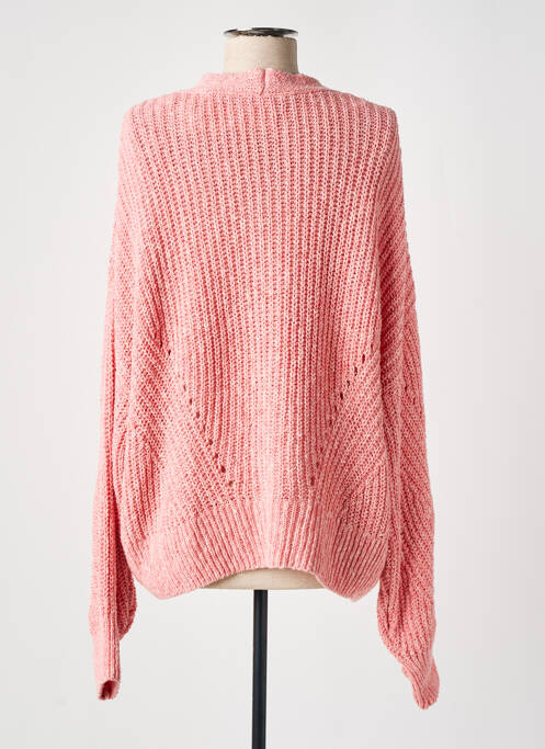 Gilet manches longues resserrée sur le bas rose ESPRIT femme