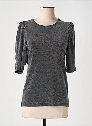 Top stretch manches 3/4 argent B.YOUNG femme