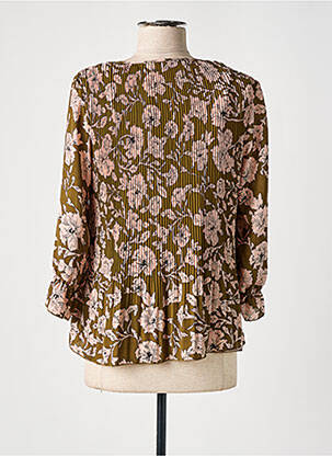 Blouse légère et transparente manches 3/4 vert VERO MODA femme