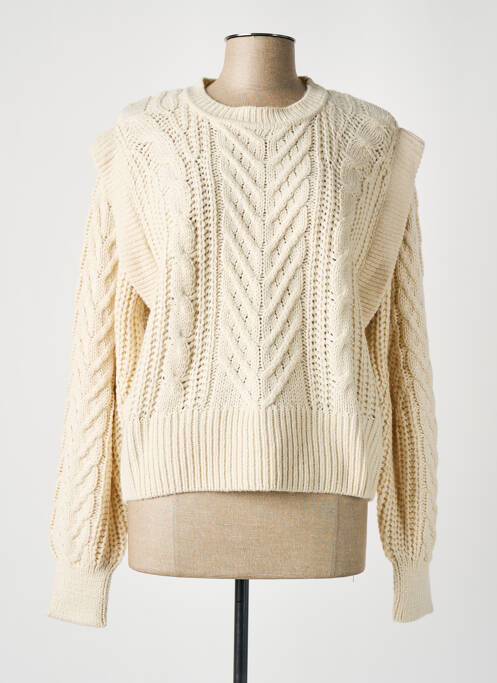 Pull beige B.YOUNG pour femme