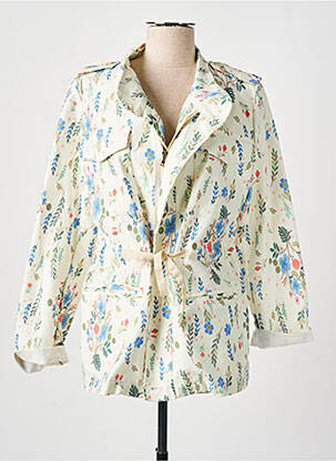 Veste casual coupe cintrée beige PAKO LITTO femme