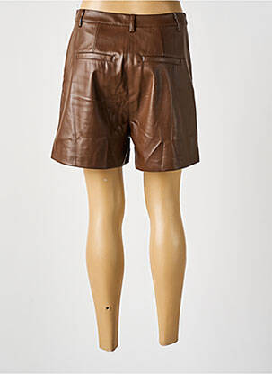 Short taille à pinces taille haute marron ARTLOVE femme