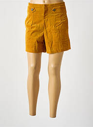 Short taille à pinces taille haute jaune ARTLOVE femme