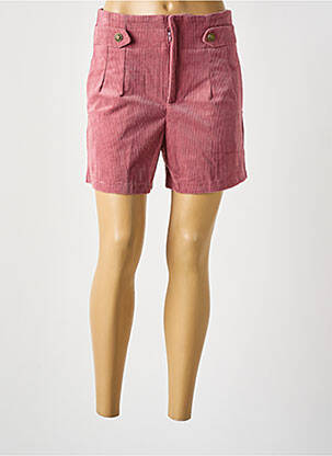 Short taille à pinces taille haute rose ARTLOVE femme