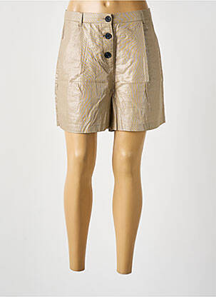 Short taille à pinces taille haute marron VERO MODA femme