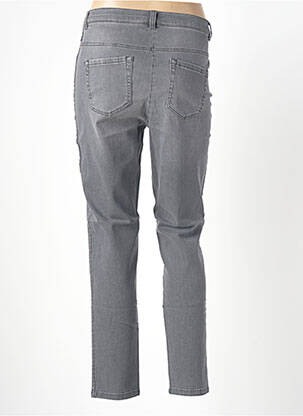 Jeans coupe slim stretch taille normale gris ADELINA BY SCHEITER femme