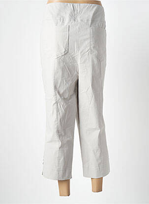 Pantacourt stretch taille haute gris ADELINA BY SCHEITER femme