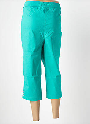 Pantacourt stretch taille normale vert ADELINA BY SCHEITER femme