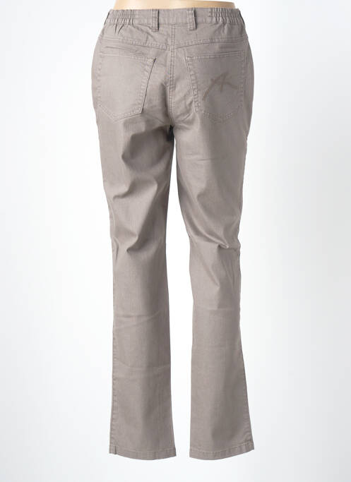 Jeans coupe slim gris ADELINA BY SCHEITER pour femme