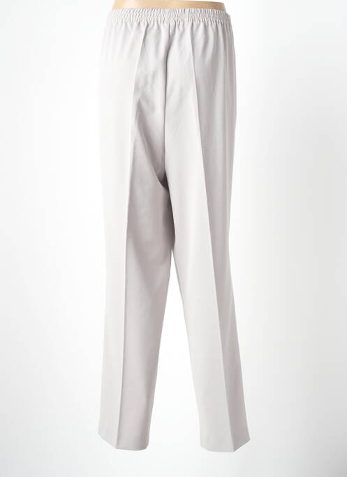 Pantalon droit gris ADELINA BY SCHEITER femme