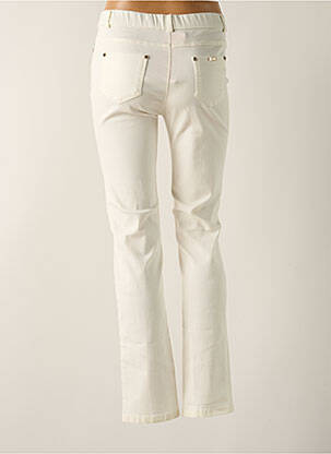 Pantalon slim taille élastique taille normale beige FARFALLA ROSSO femme