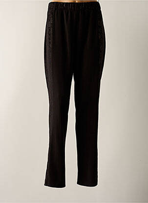 Pantalon droit stretch taille haute noir SPG WOMAN femme
