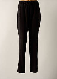 Pantalon droit stretch taille haute noir SPG WOMAN femme
