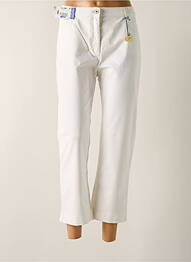 Pantalon 7/8 stretch taille normale blanc CLUB OF COMFORT femme