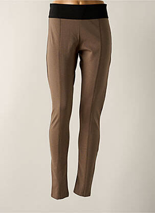 Legging taille haute taille haute marron ENJOY femme