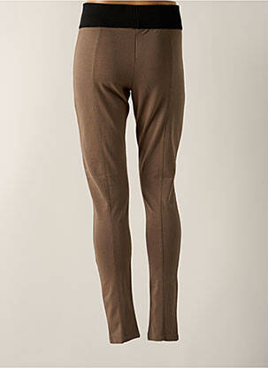 Legging taille haute taille haute marron ENJOY femme