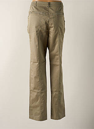 Pantalon droit tissage popeline taille normale vert EPICEA femme