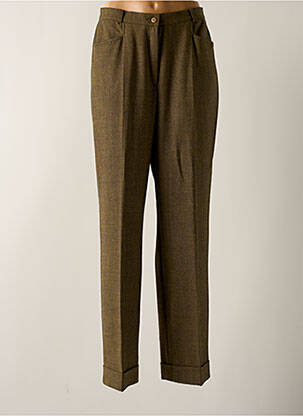 Pantalon droit taille à pinces taille haute beige STARK femme