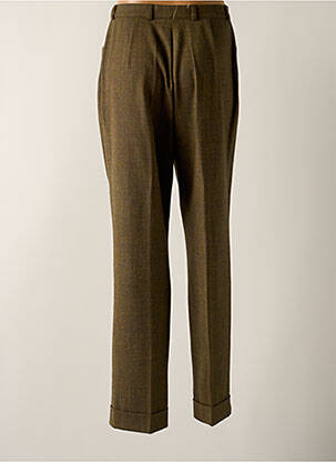 Pantalon droit taille à pinces taille haute beige STARK femme