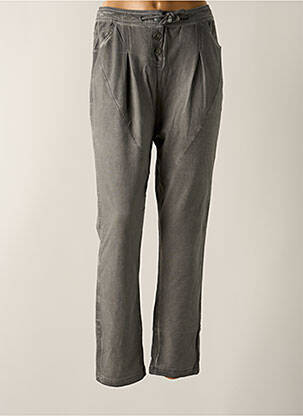 Pantalon droit stretch taille basse gris SIMCLAN femme