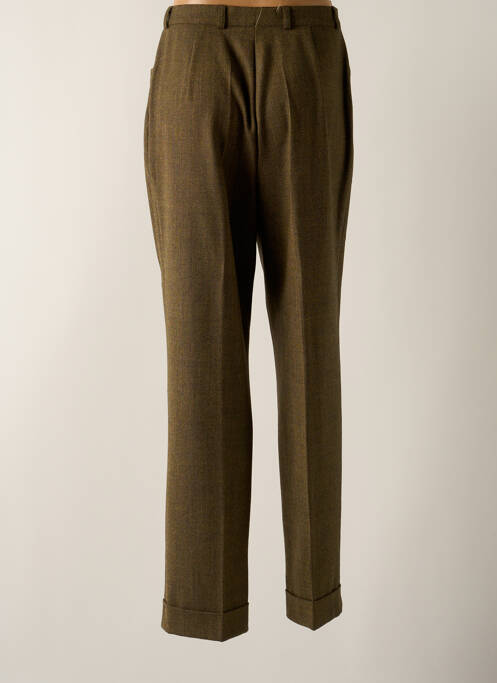 Pantalon droit taille à pinces taille haute beige STARK femme