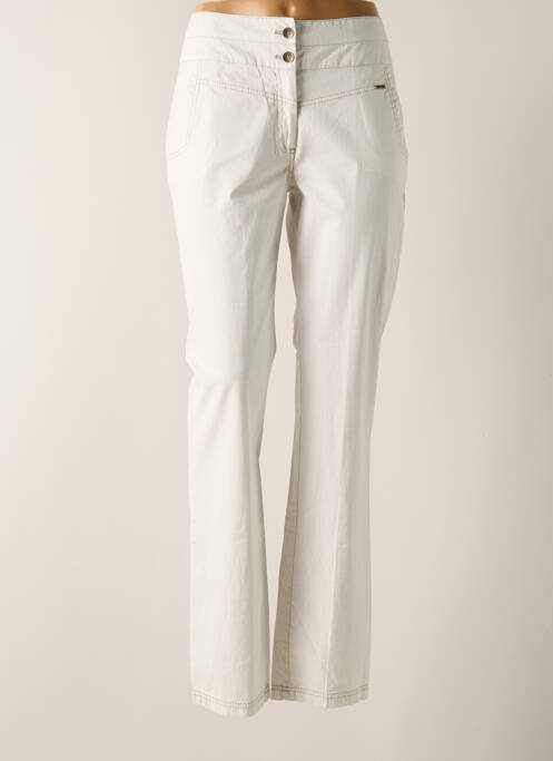 Pantalon droit blanc FRED SABATIER pour femme