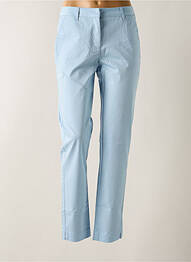 Pantalon chino tissage popeline taille normale bleu BRANDTEX femme