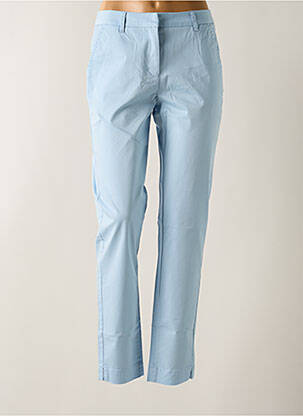 Pantalon chino tissage popeline taille normale bleu BRANDTEX femme