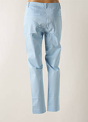 Pantalon chino tissage popeline taille normale bleu BRANDTEX femme