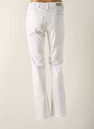 Pantalon slim taille haute taille haute blanc BRANDTEX femme