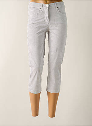 Pantacourt taille haute taille haute blanc BRANDTEX femme
