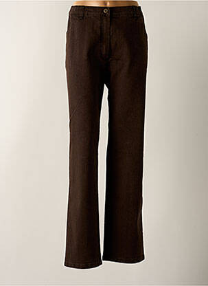 Jeans coupe droite stretch taille normale marron KJBRAND femme
