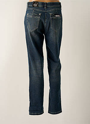 Jeans coupe slim effet usé délavé taille normale bleu KJBRAND femme
